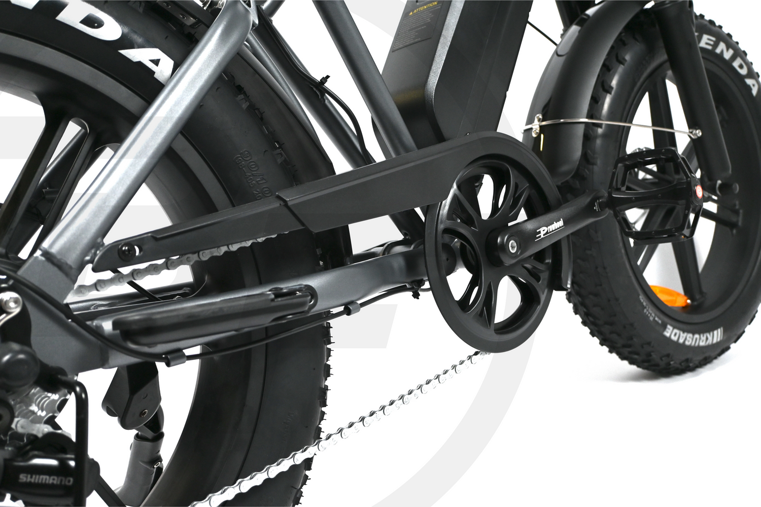 OUXI H9 4.0  - FATBIKE - GRIJS