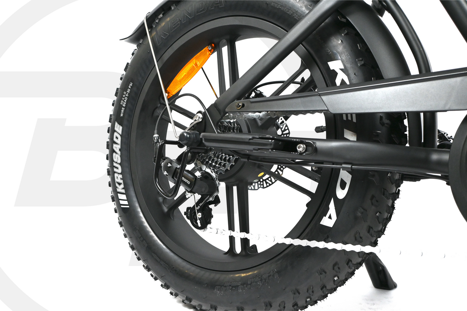 OUXI H9 4.0  - FATBIKE - ZWART