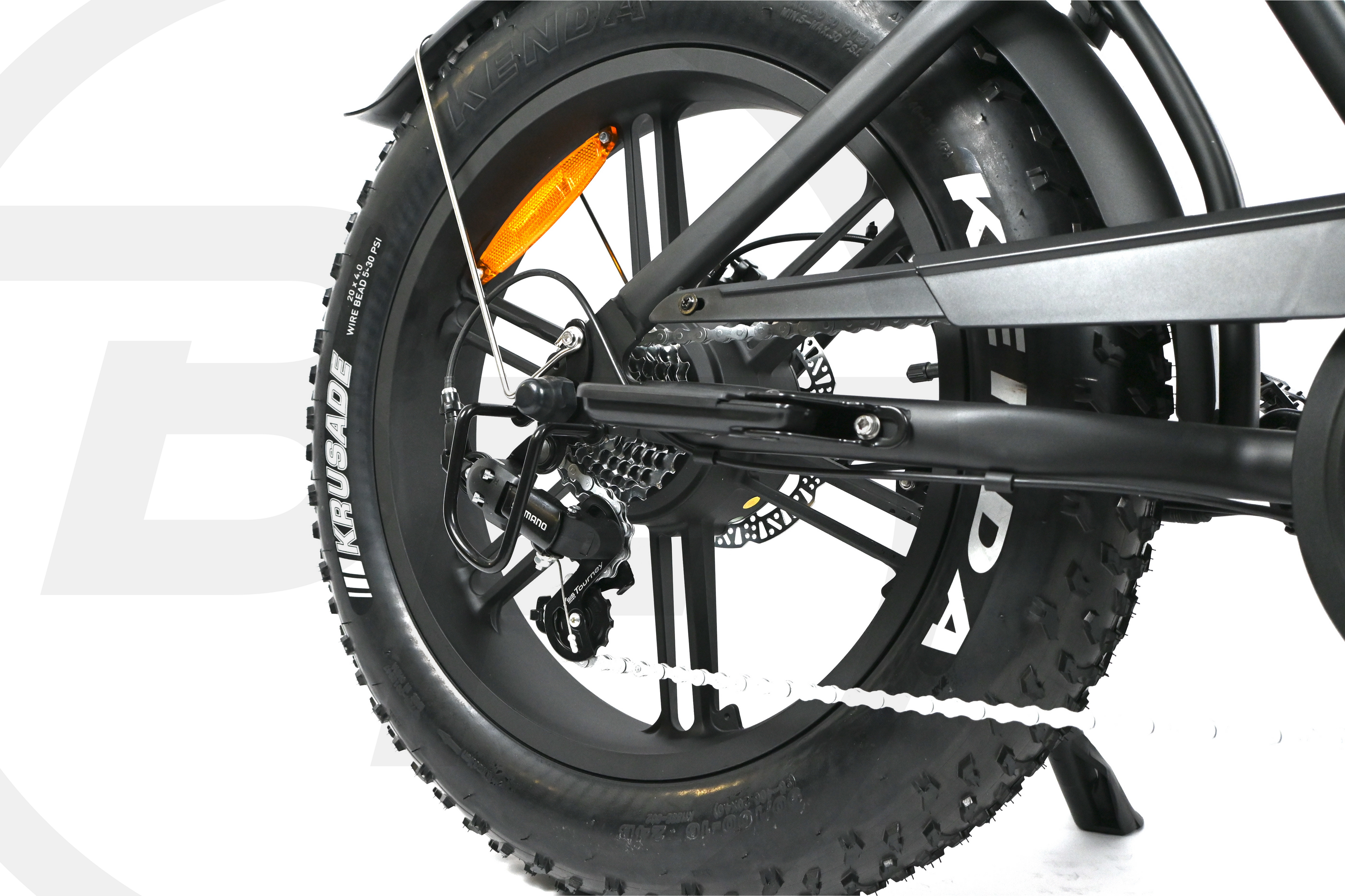 OUXI H9 4.0  - FATBIKE - ZWART