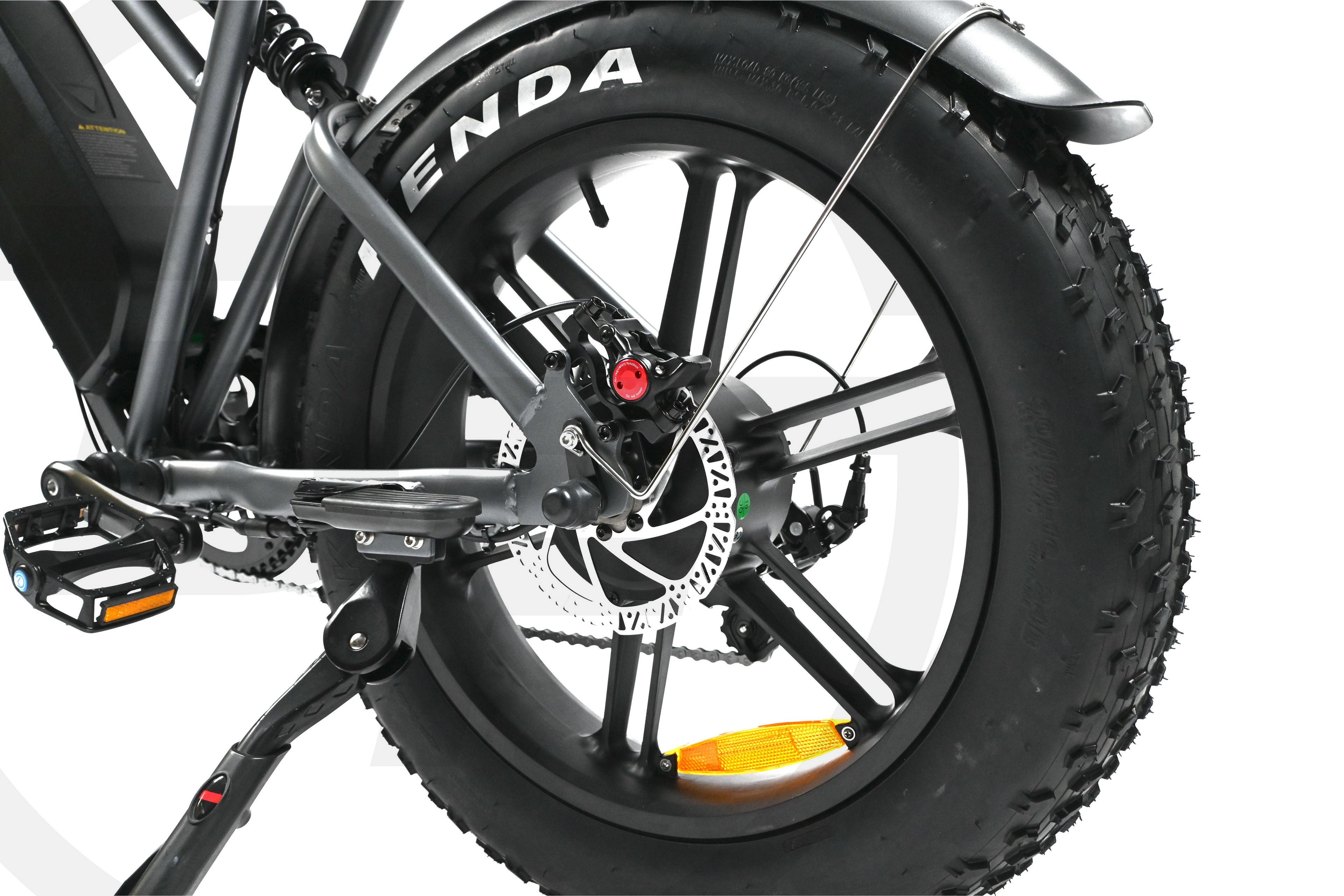 OUXI H9 4.0  - FATBIKE - GRIJS